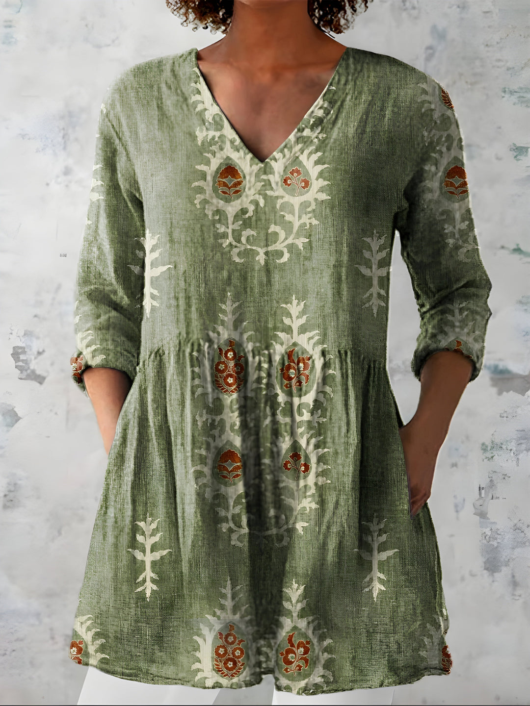 Everly | Blusa larga con cuello en V