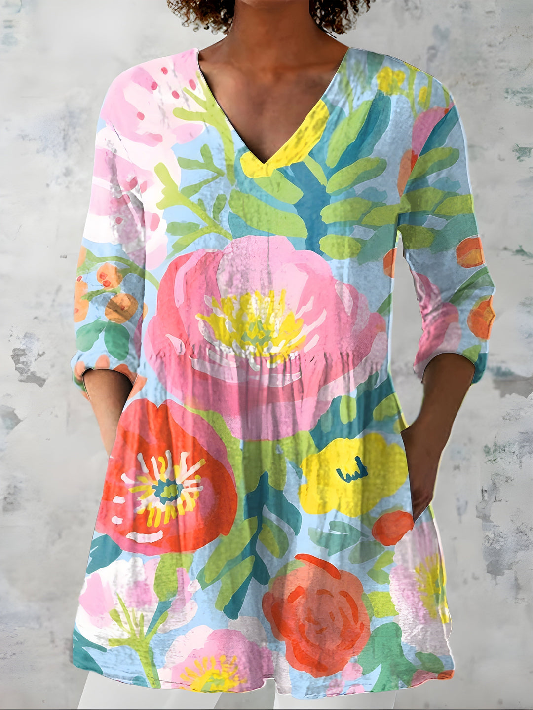 Valerie | Blusa larga con cuello en V