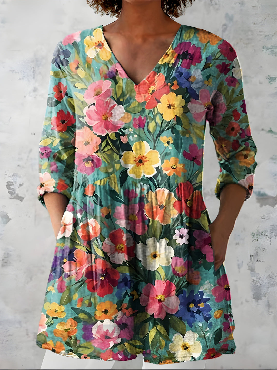 Angel | Blusa larga con cuello en V