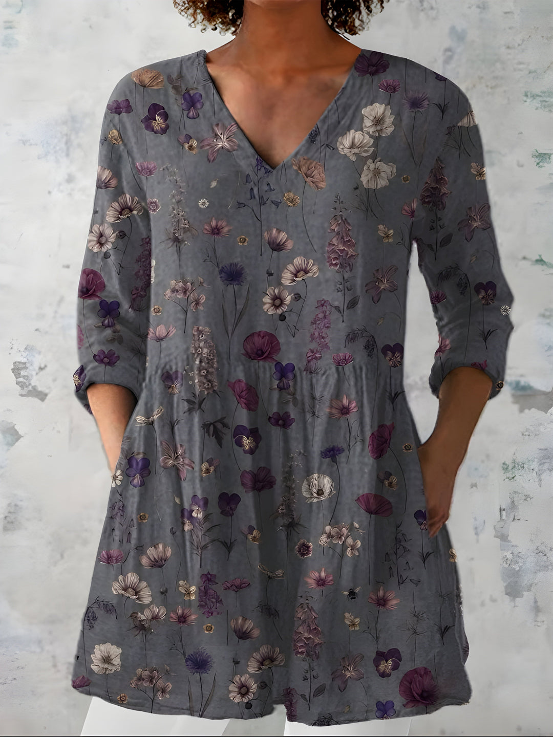 Addison | Blusa larga con cuello en V
