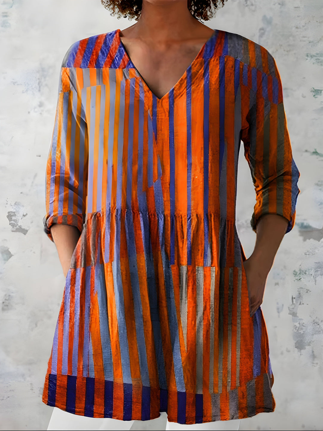 Amaia | Blusa larga con cuello en V