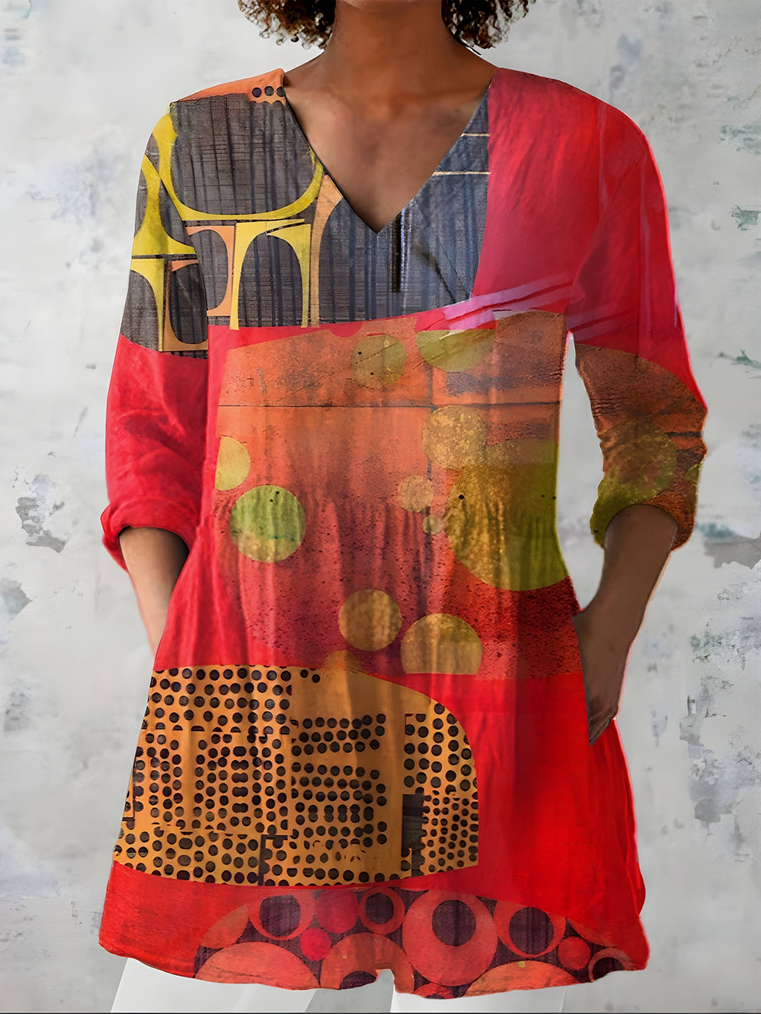 Maria | Blusa larga con cuello en V
