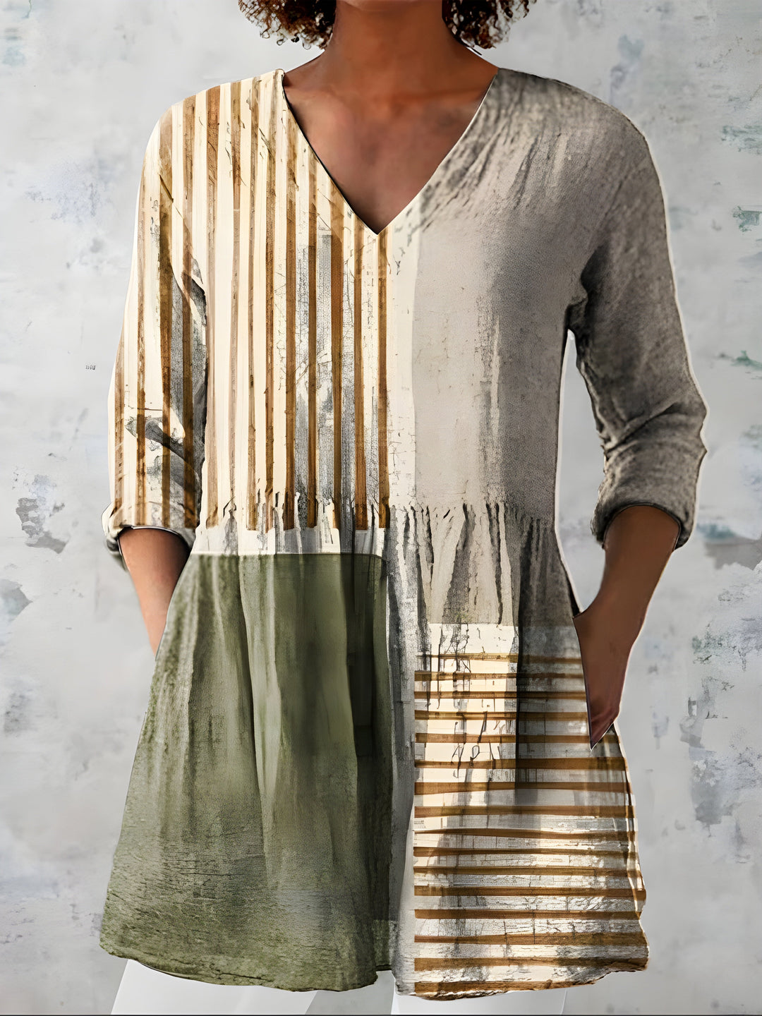 Natalie | Blusa larga con cuello en V