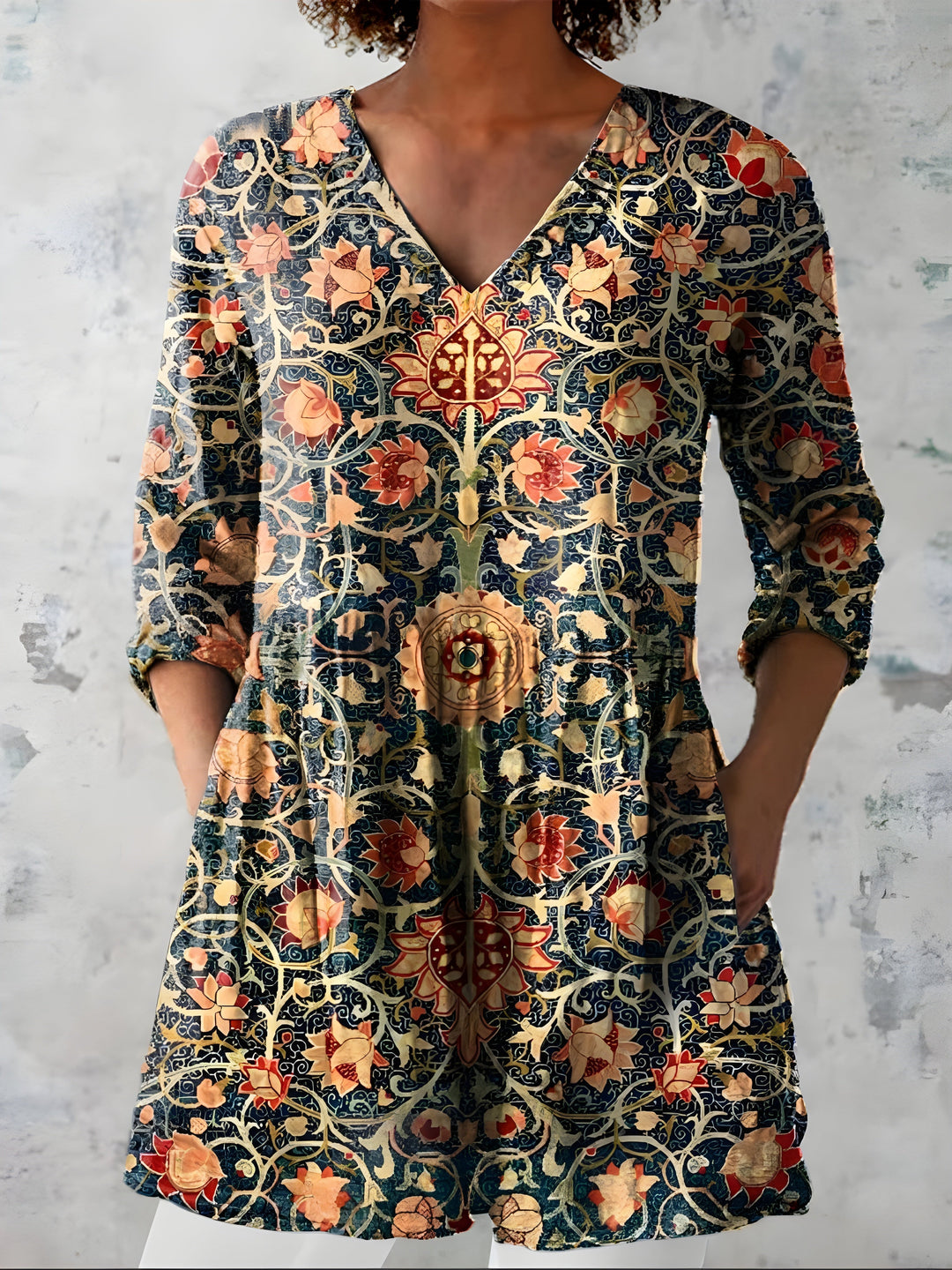 Lilian | Blusa larga con cuello en V