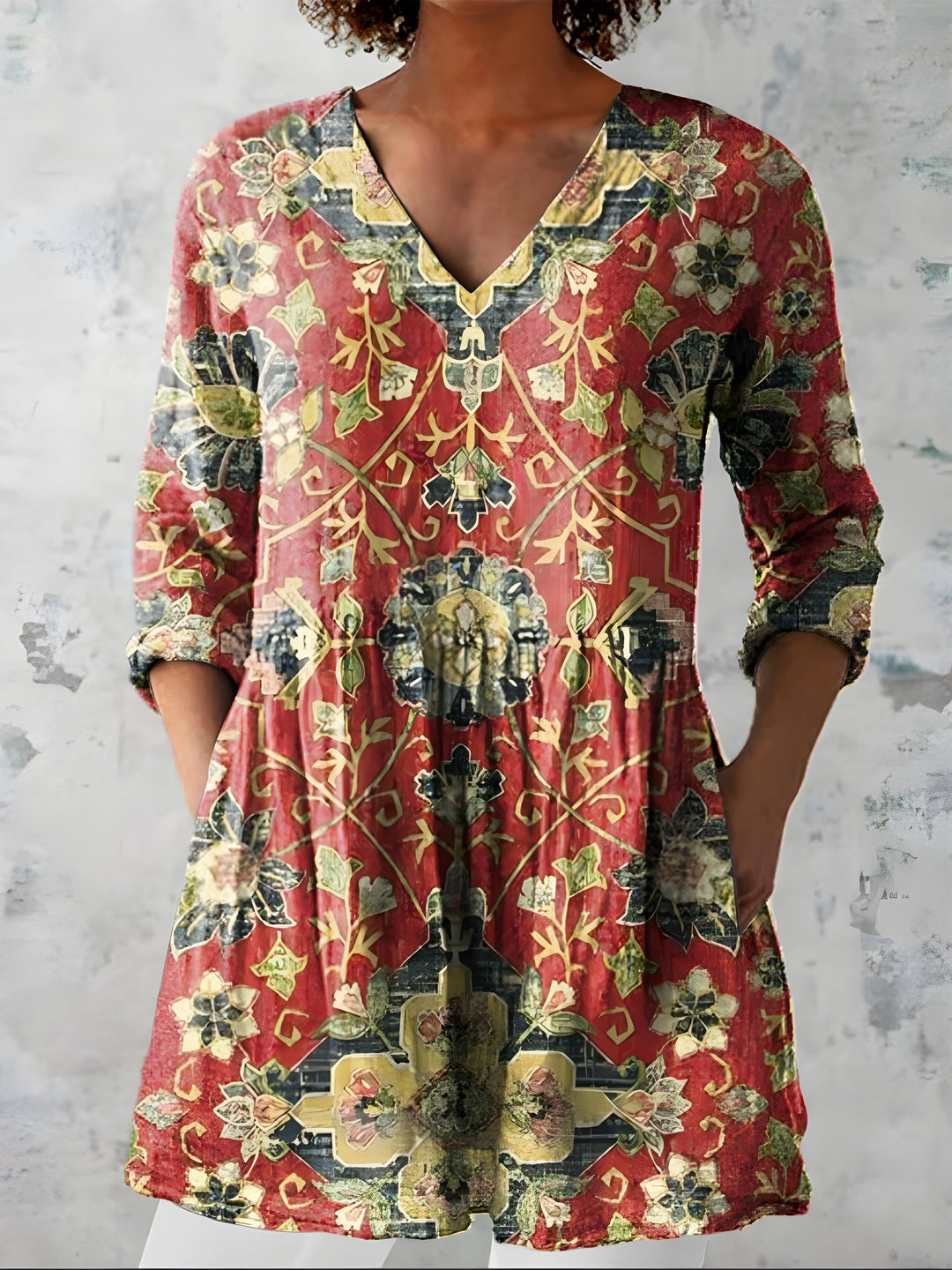 Amoura | Blusa larga con cuello en V
