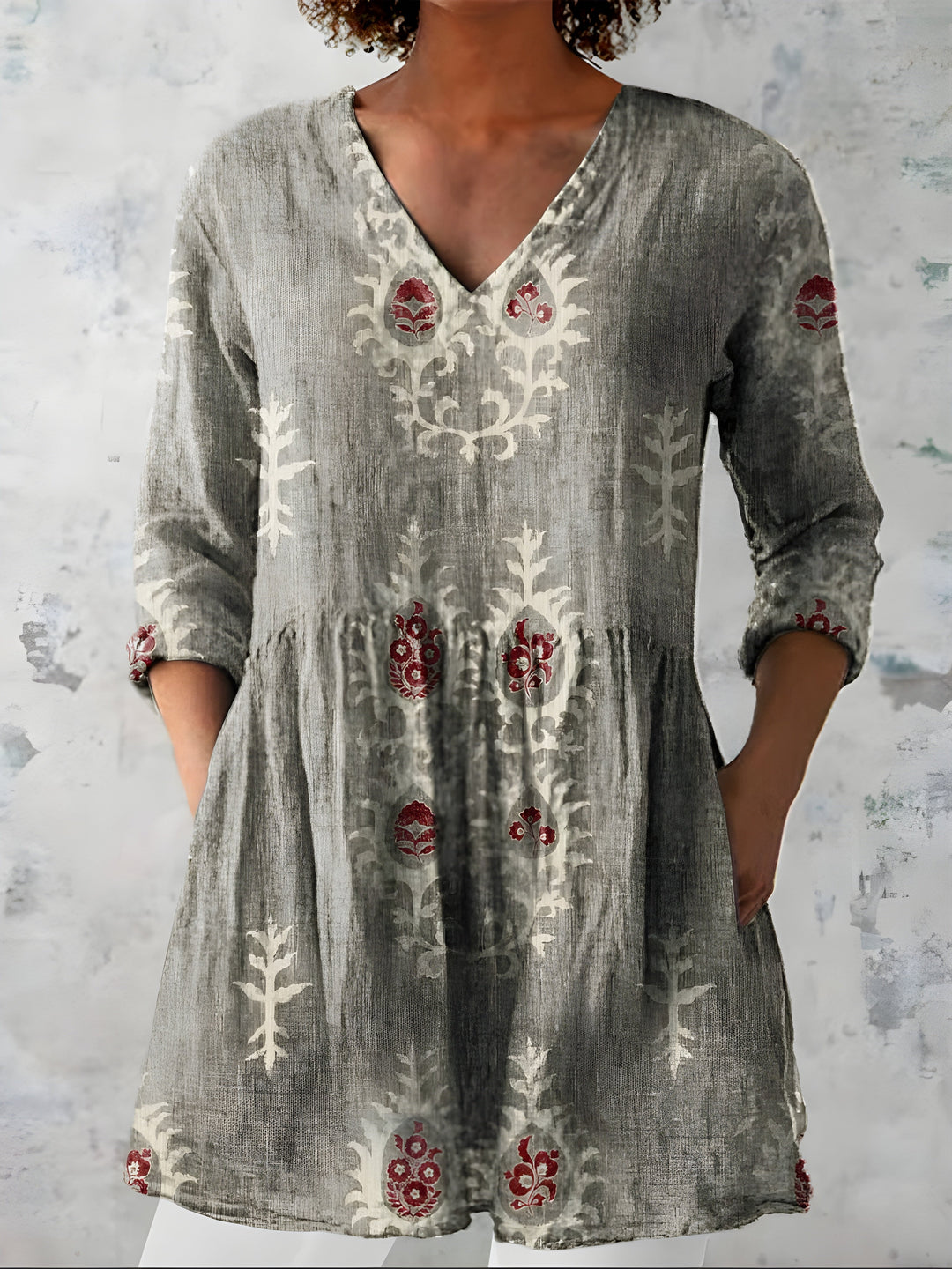 Everly | Blusa larga con cuello en V