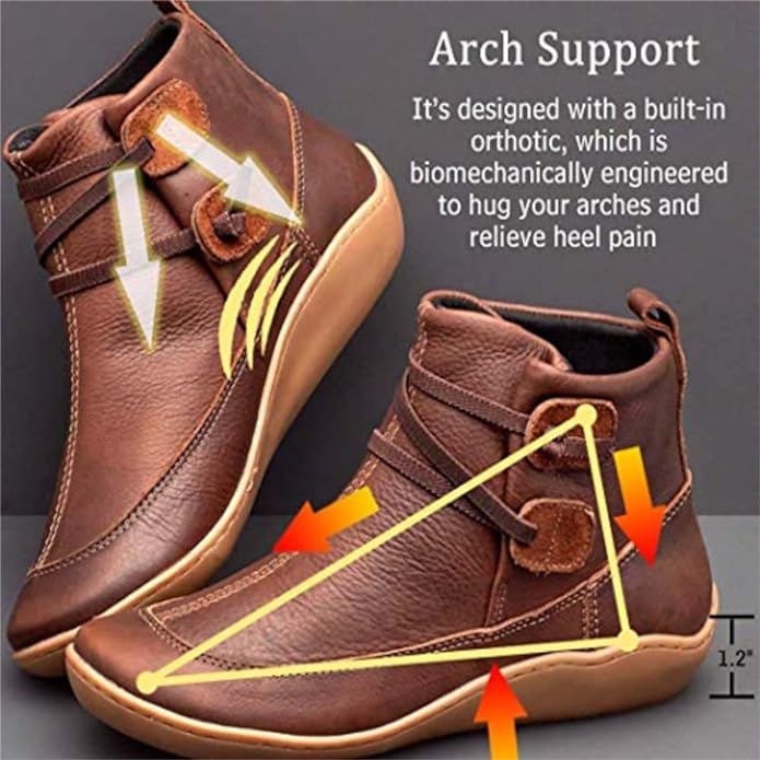 Botas Ortopédicas de Piel Vegana Suave Tiana™