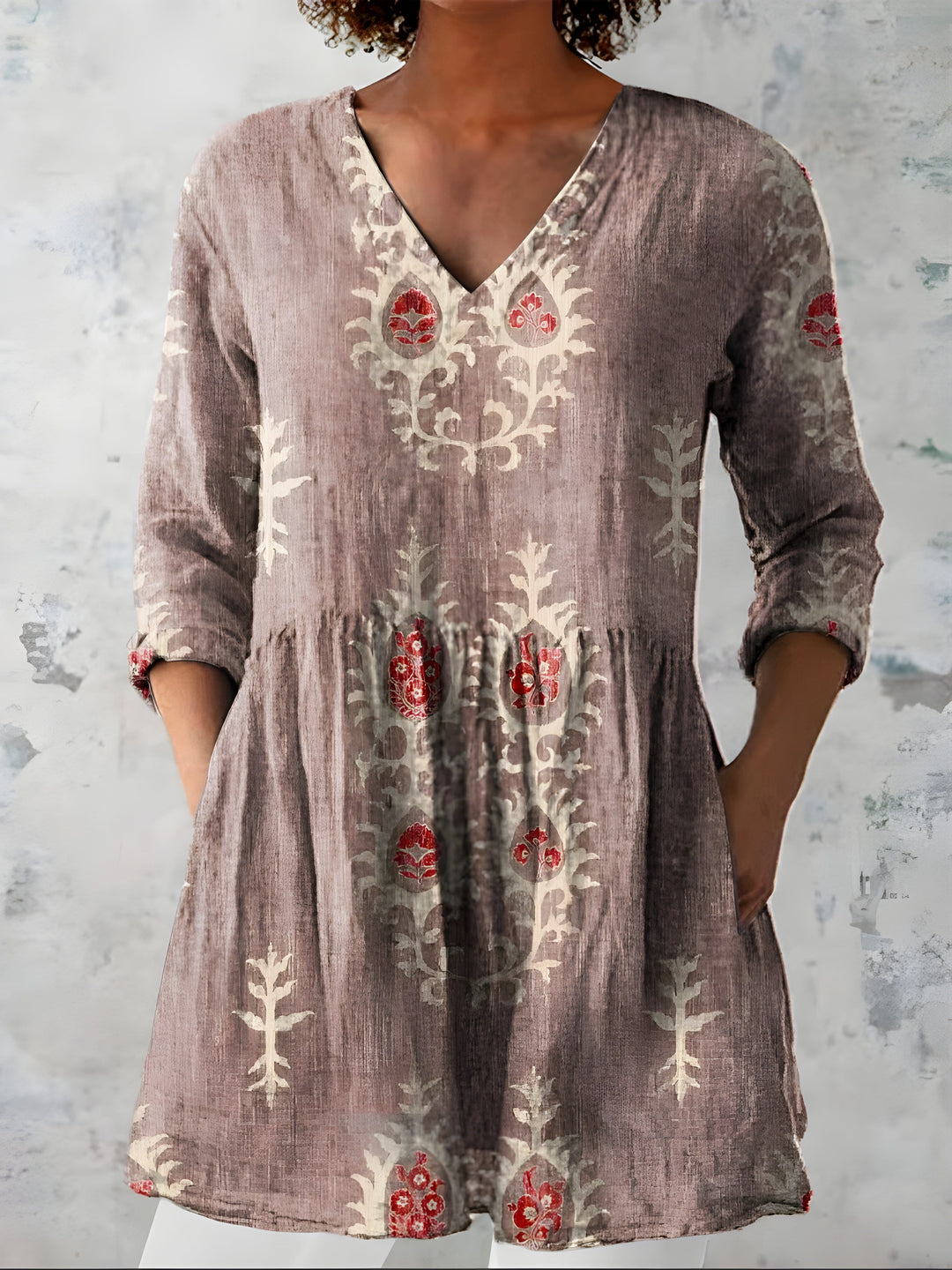 Everly | Blusa larga con cuello en V