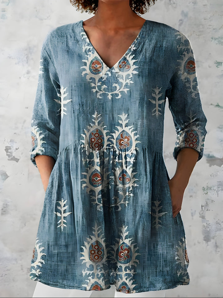 Everly | Blusa larga con cuello en V