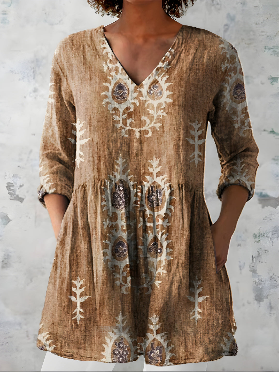 Everly | Blusa larga con cuello en V