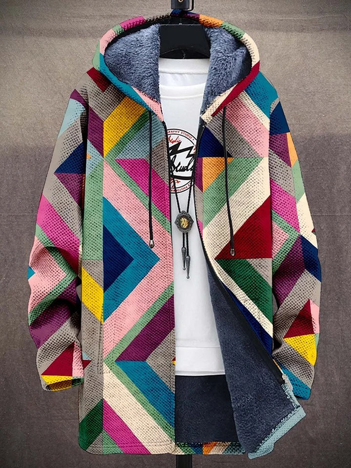 Vivienne | Chaqueta de Punto Artística con Capucha