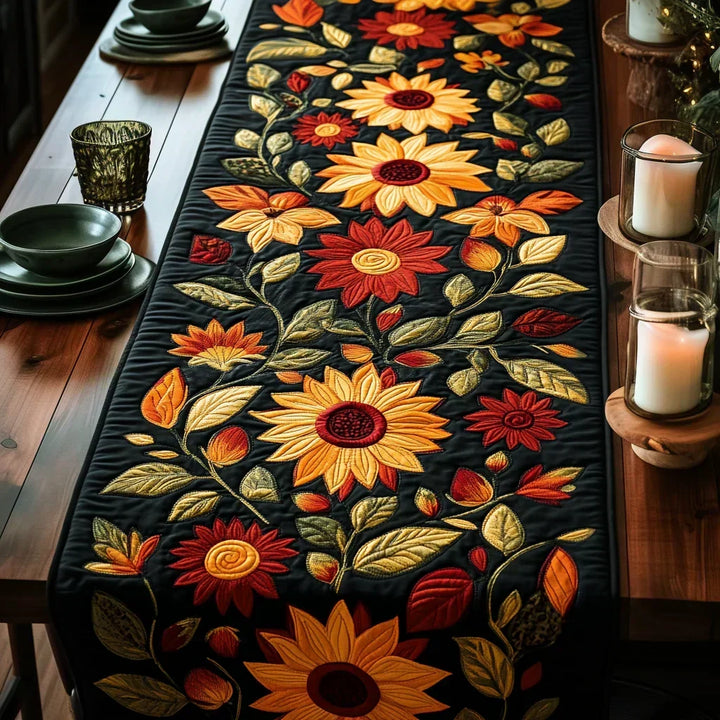 Mantel de Mesa Acolchado - Girasoles de Otoño