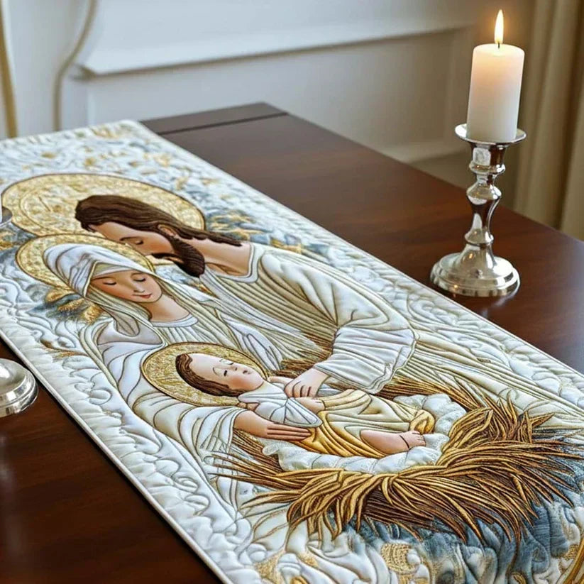 Mantel de Mesa Acolchado - Luz de Belén