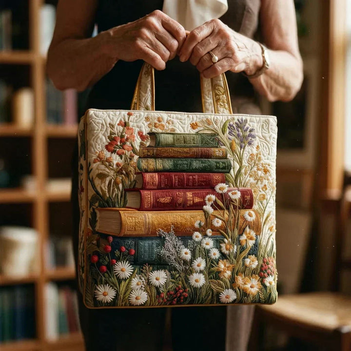 Bolso Artesanal - Jardín de Libros