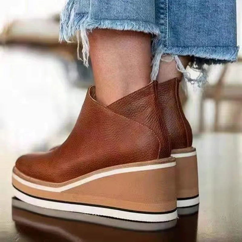 Kamala™ Botines de Cuña Informales