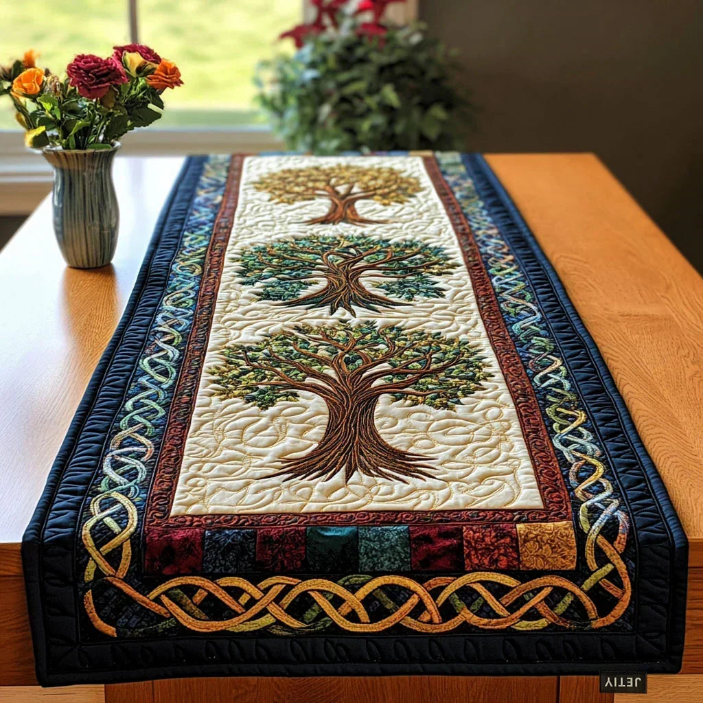 Mantel de Mesa Acolchado - Árbol Celta