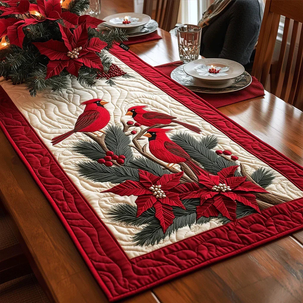 Mantel de Mesa Acolchado - Alas Escarlatas