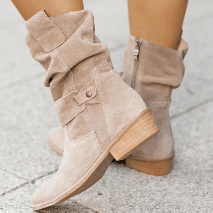 Celine™ Botas de Ante para Mujer