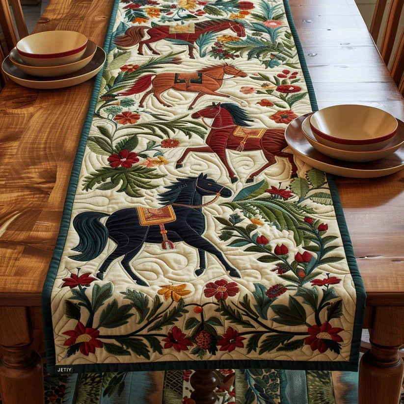Mantel de Mesa Acolchado - Arte Ecuestre