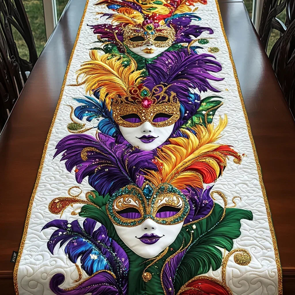 Mantel de Mesa Acolchado - Máscaras de Carnaval