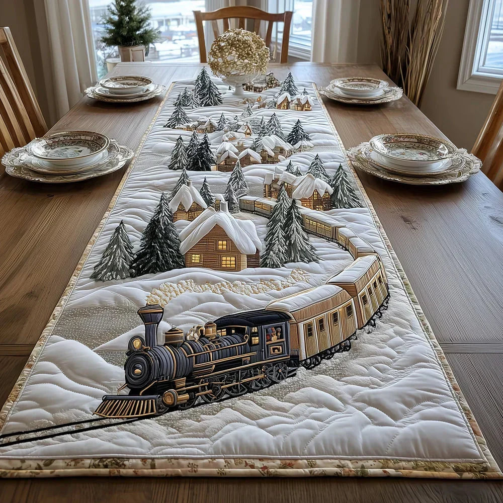 Mantel de Mesa Acolchado - Camino Helado