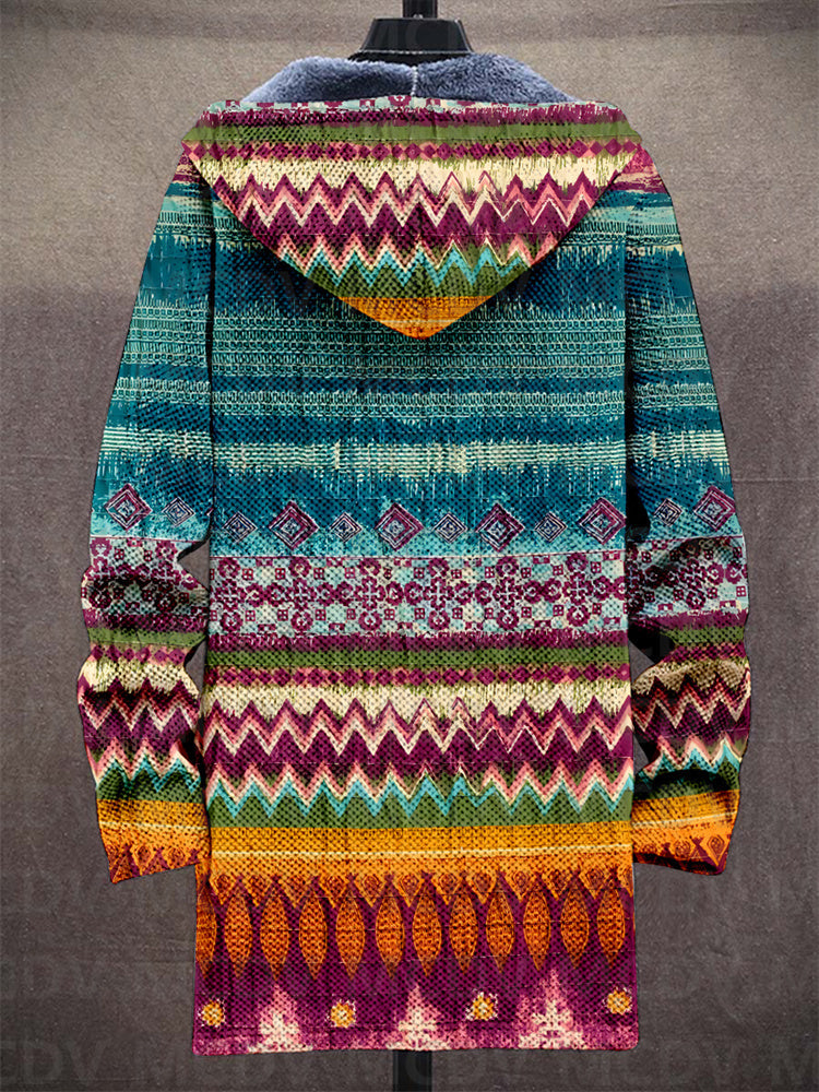 Tallulah | Chaqueta de Punto Artística con Capucha