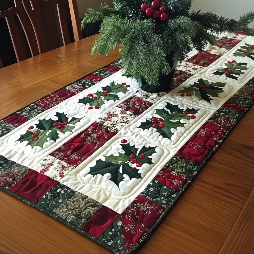 Mantel de Mesa Acolchado - Cascabeles Festivos