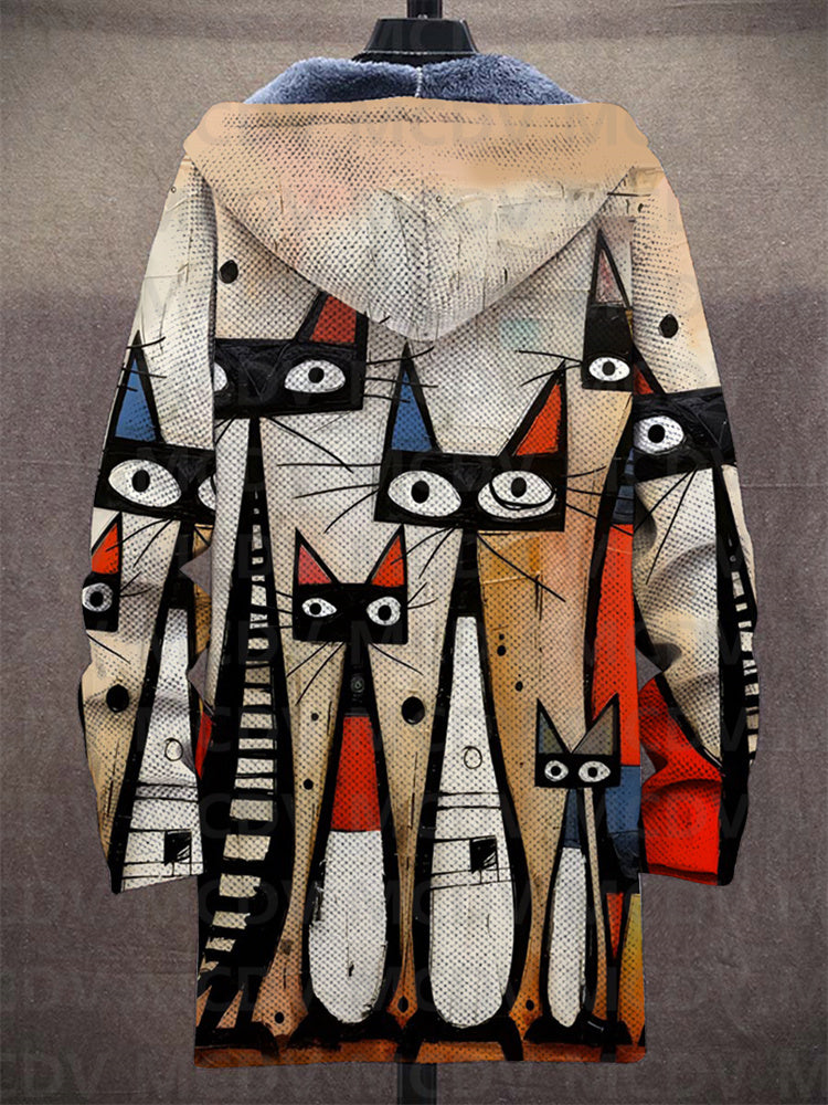 Reuben | Chaqueta con Capucha y Estampado Artístico