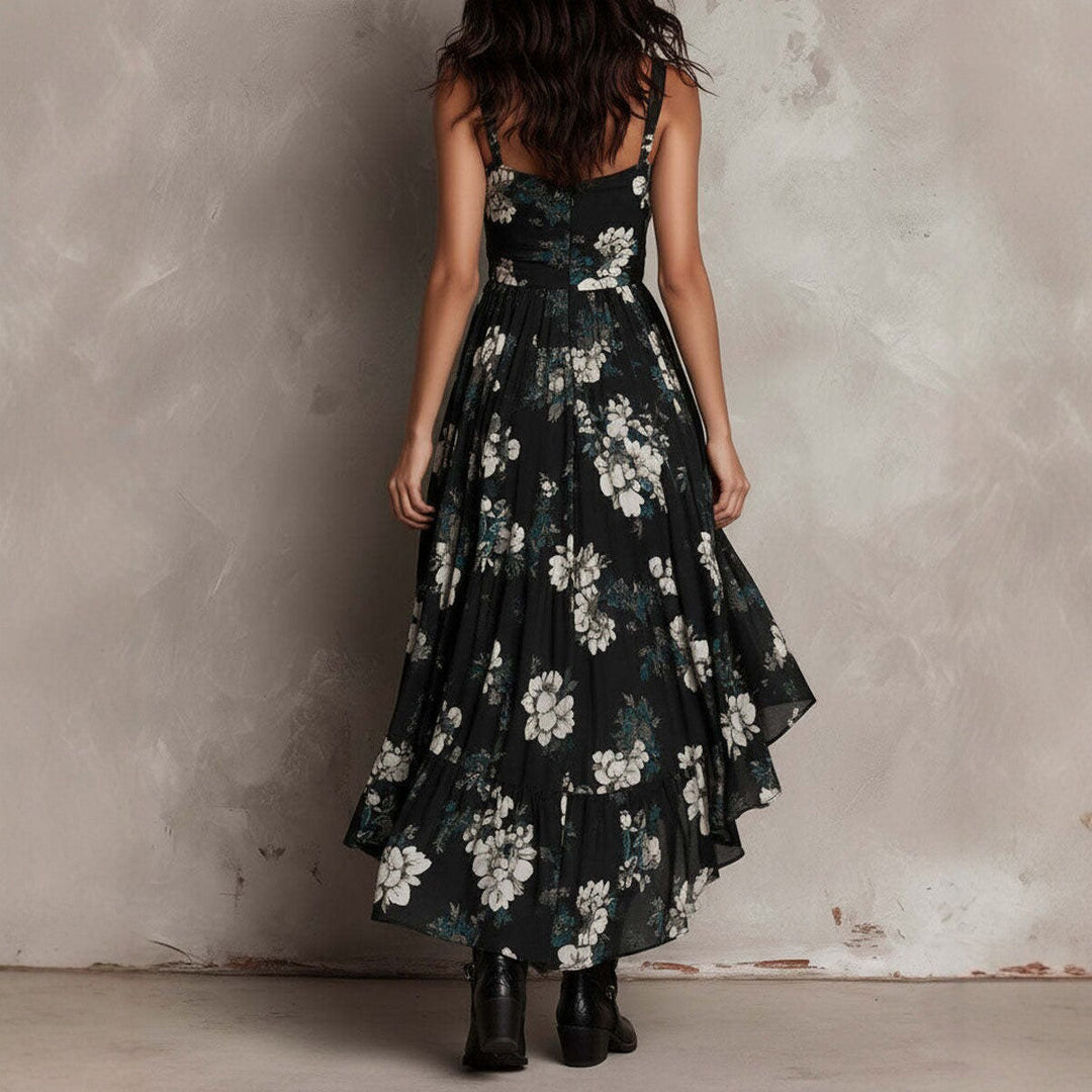 Loretta | Vestido Floral Asimétrico