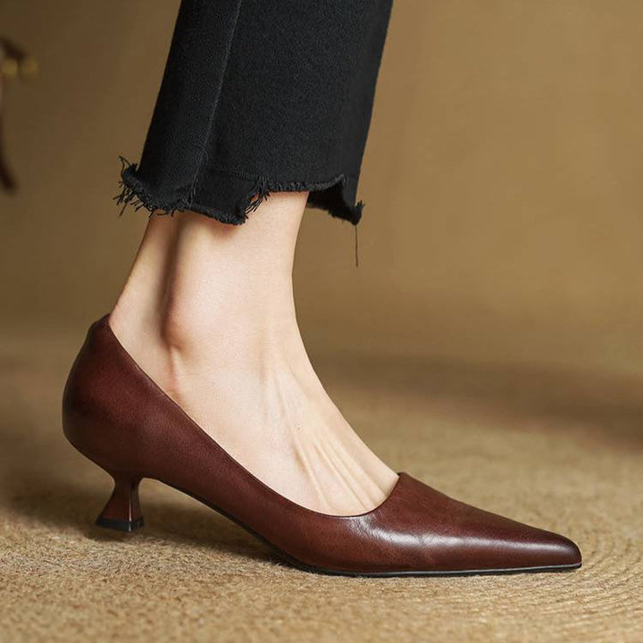 Anok™ | Zapatos de tacón de piel auténtica