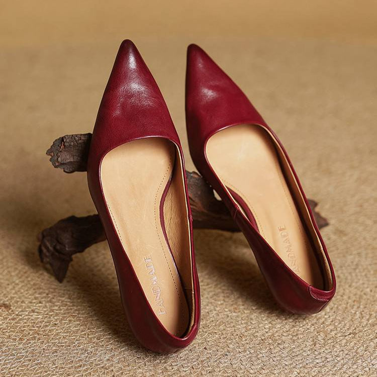 Anok™ | Zapatos de tacón de piel auténtica