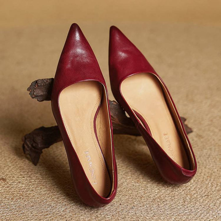 Anok™ | Zapatos de tacón de piel auténtica