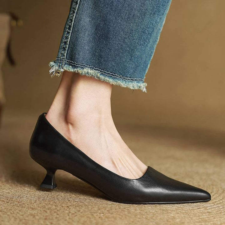 Anok™ | Zapatos de tacón de piel auténtica