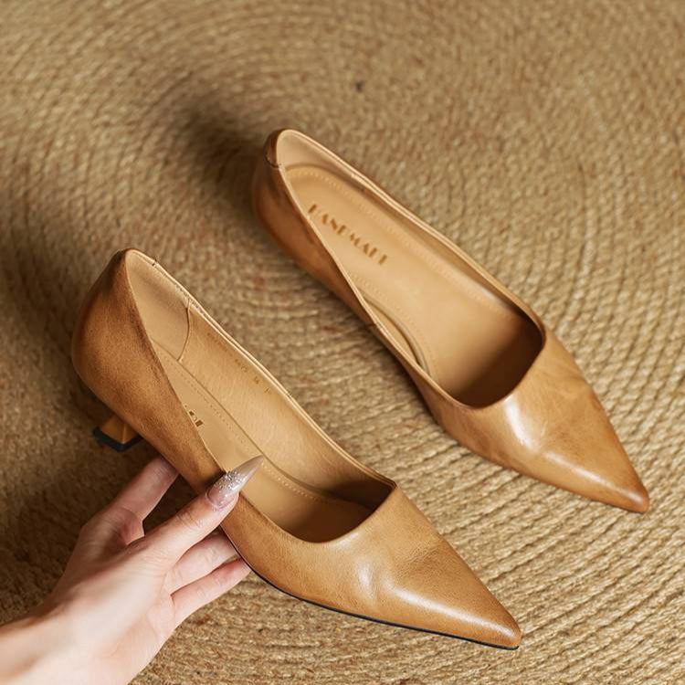 Anok™ | Zapatos de tacón de piel auténtica