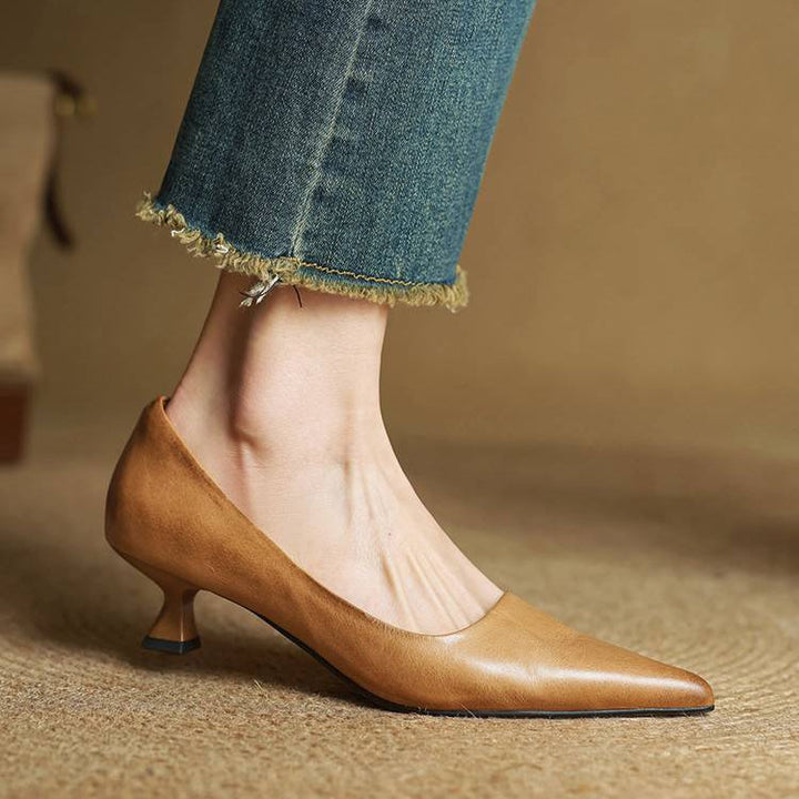 Anok™ | Zapatos de tacón de piel auténtica