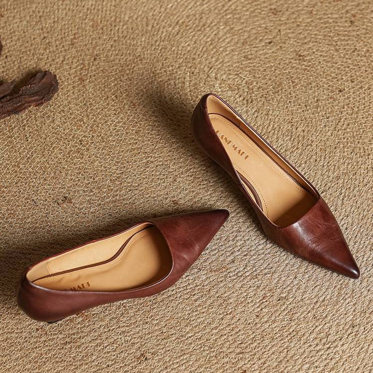 Anok™ | Zapatos de tacón de piel auténtica