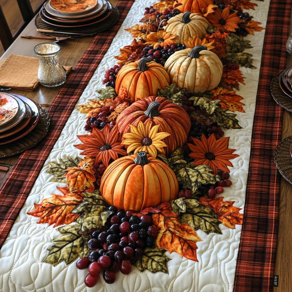 Mantel de Mesa Acolchado - Desfile de Calabazas
