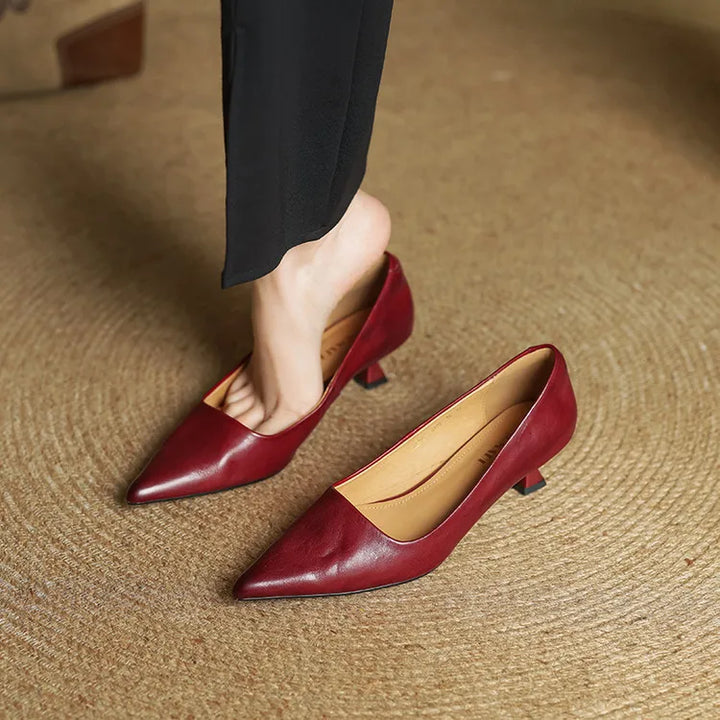 Anok™ | Zapatos de tacón de piel auténtica