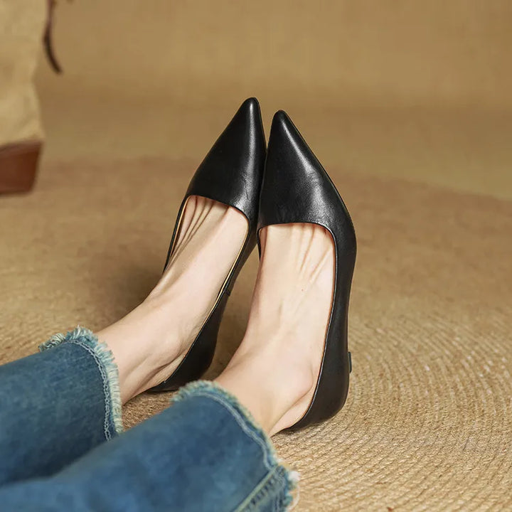 Anok™ | Zapatos de tacón de piel auténtica