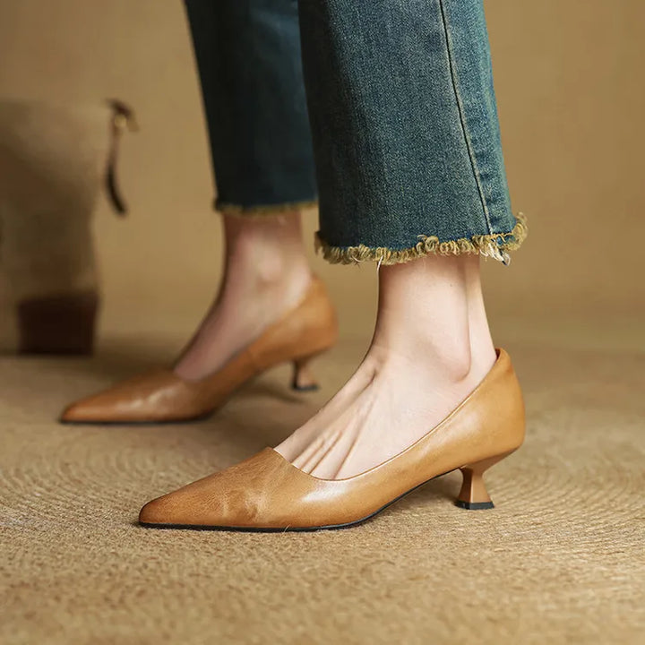Anok™ | Zapatos de tacón de piel auténtica