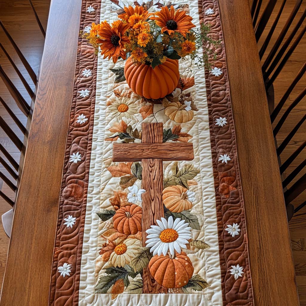 Mantel de Mesa Acolchado - Abundancia de Otoño