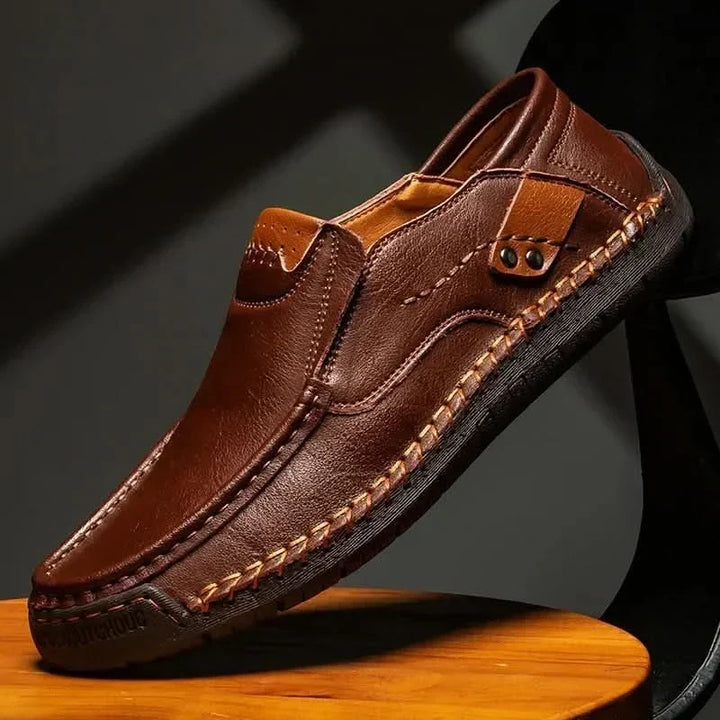 MOCASÍN DE CUERO MILAN SLIP-ON