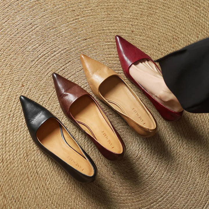 Anok™ | Zapatos de tacón de piel auténtica