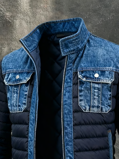 Montoro | Chaqueta híbrida de denim acolchada