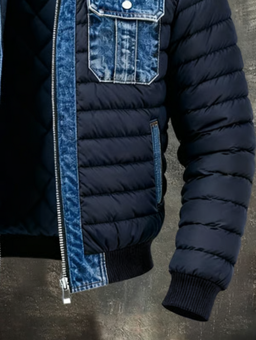 Montoro | Chaqueta híbrida de denim acolchada