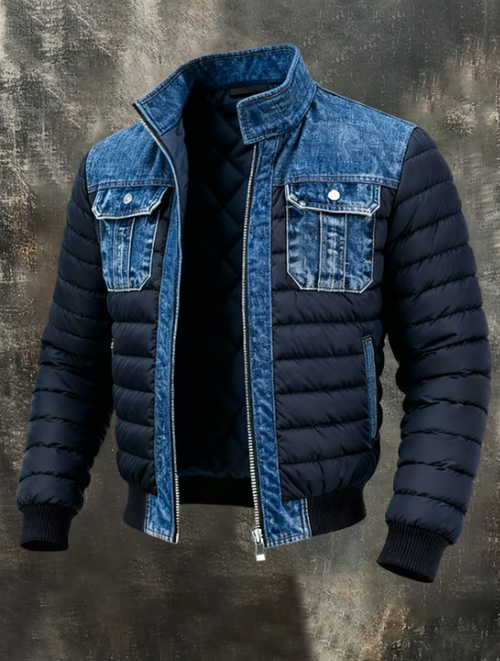 Montoro | Chaqueta híbrida de denim acolchada