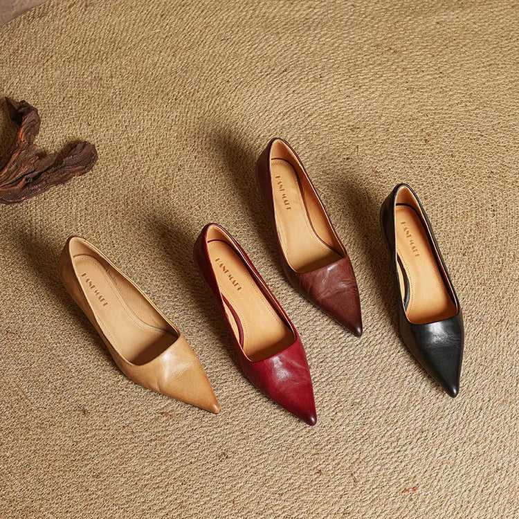 Anok™ | Zapatos de tacón de piel auténtica