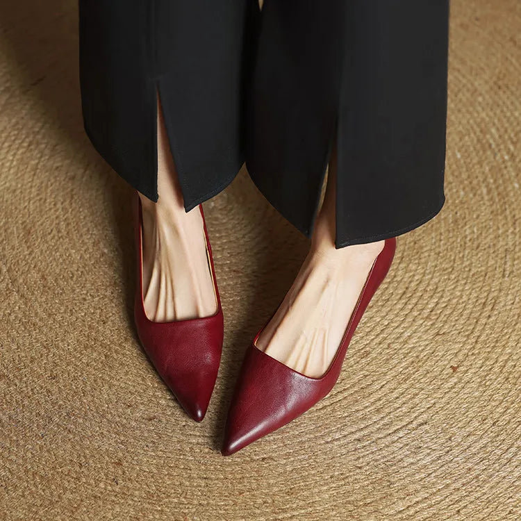 Anok™ | Zapatos de tacón de piel auténtica