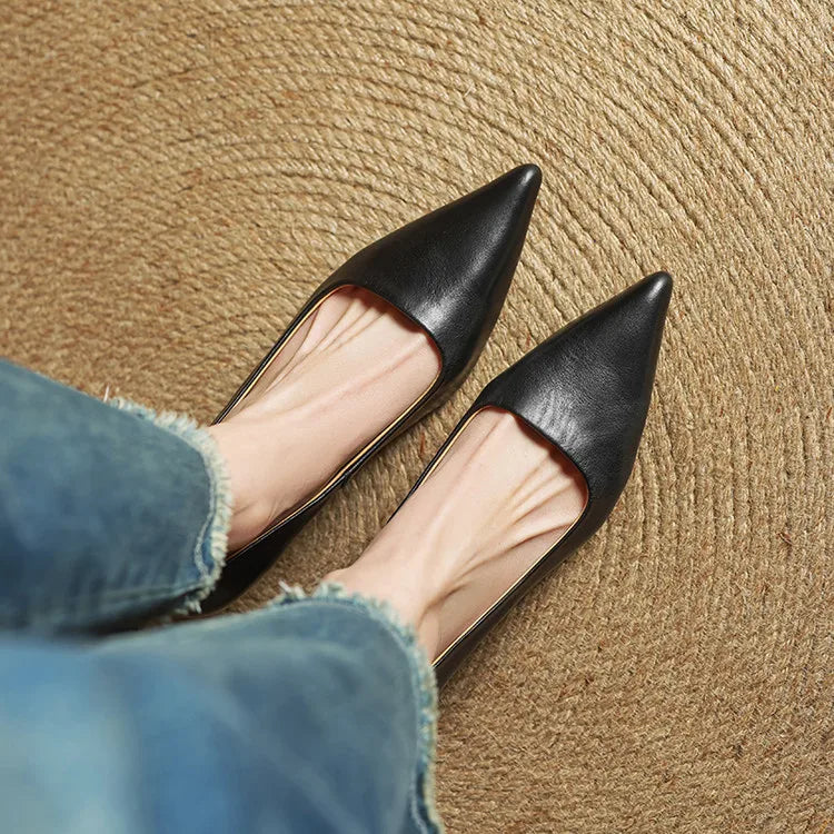Anok™ | Zapatos de tacón de piel auténtica
