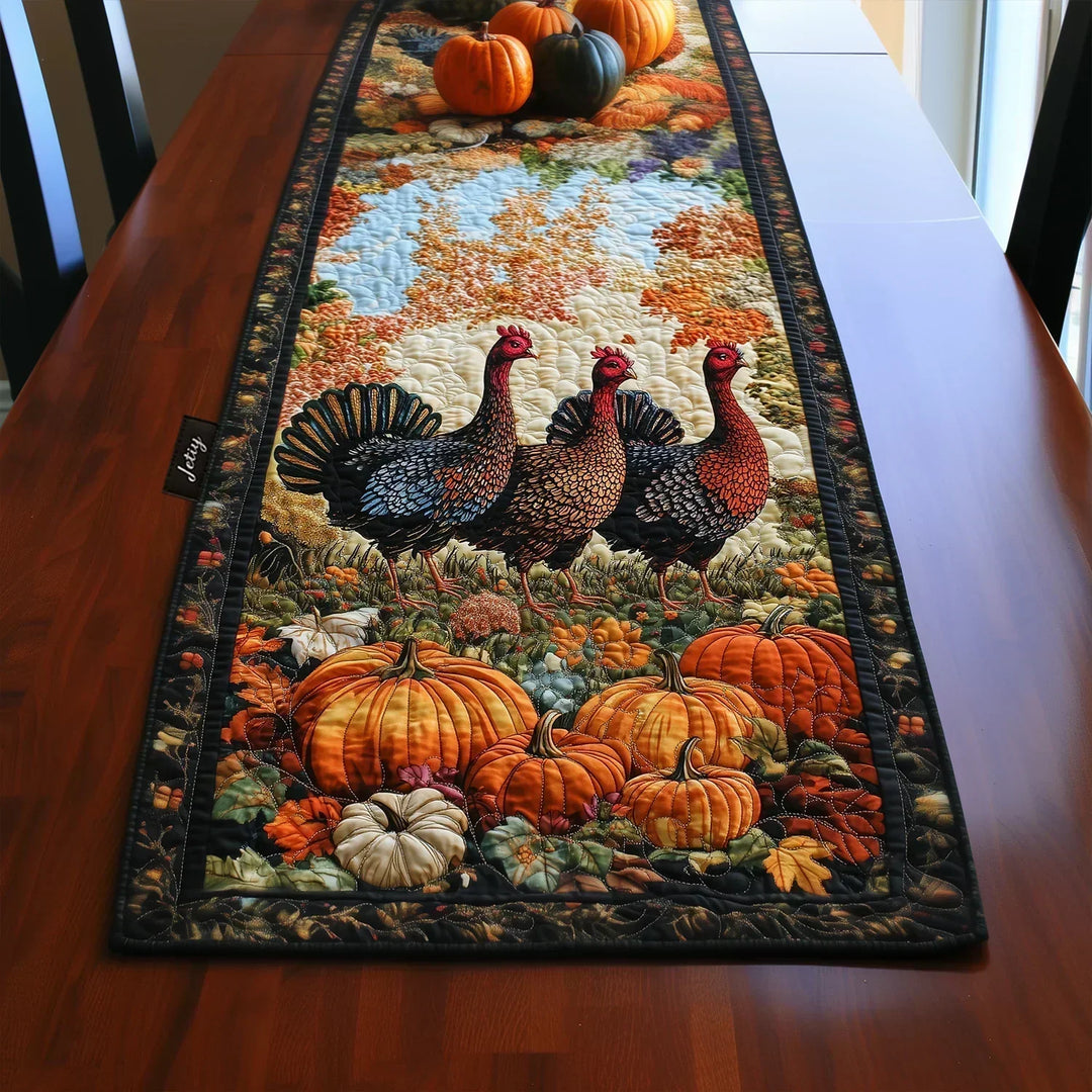 Mantel de Mesa Acolchado - Carrera de Pavos